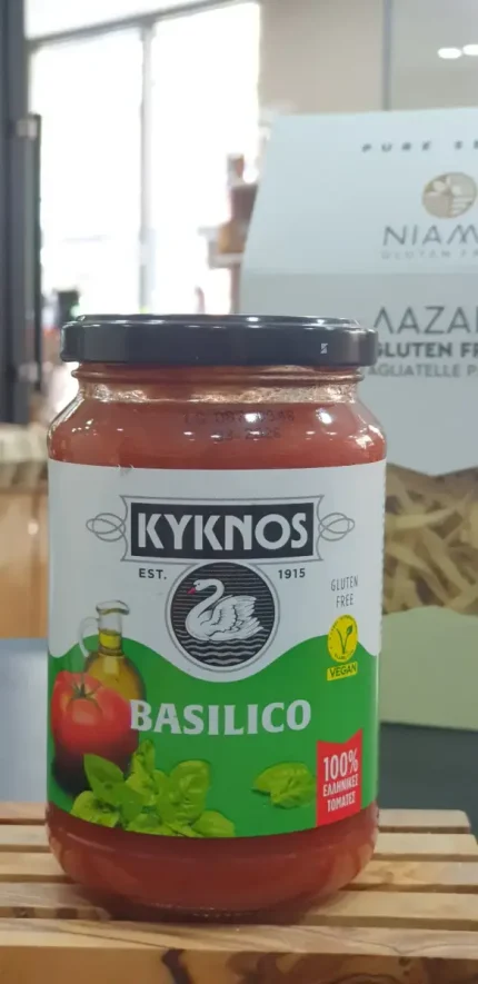 Tomatensoße Basilikum Kyknos glutenfrei