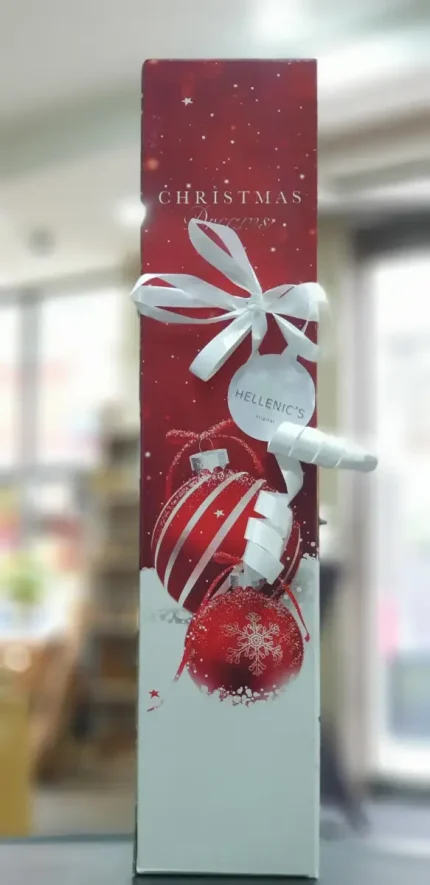 Wein - Geschenkverpackung für 1 Flasche Xmas rot
