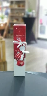 Wein - Geschenkverpackung für 1 Flasche Xmas rot – Bild 3