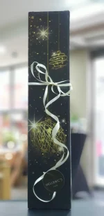 Wein - Geschenkverpackung für 1 Flasche Xmas schwarz