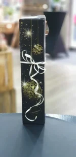 Wein - Geschenkverpackung für 1 Flasche Xmas schwarz – Bild 3
