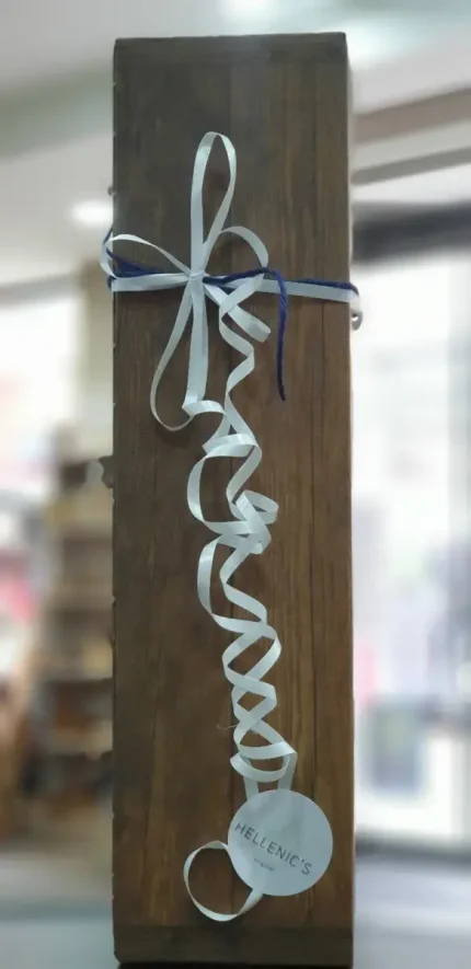 Wein - Geschenkverpackung für 1 Flasche "Holzoptik"