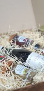 Geschenkset/ Geschenkbox 5tlg. groß mit Wein – Bild 2