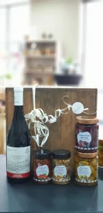 Geschenkset/ Geschenkbox 5tlg. groß mit Wein – Bild 5