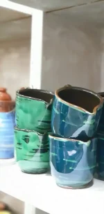 Keramik Reibe für Knoblauch/Käse handmade – Bild 16