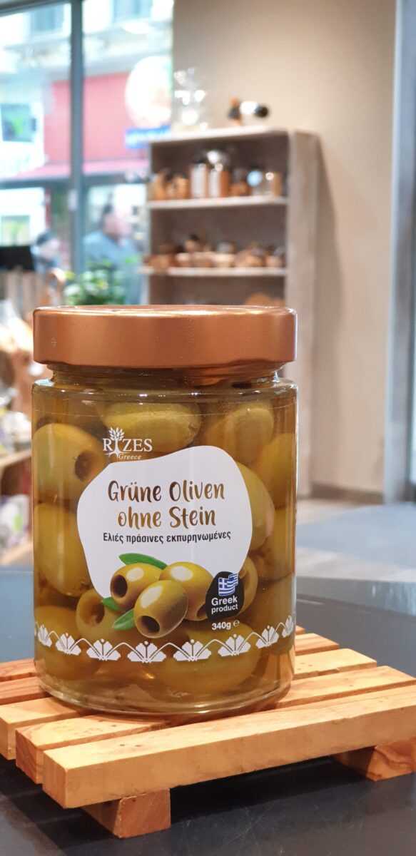 Grüne Oliven ohne Stein RIZES