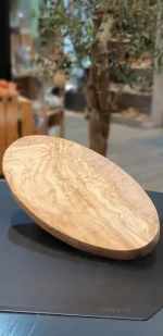 Brettchen oval 36cm aus Olivenholz HANDMADE – Bild 3