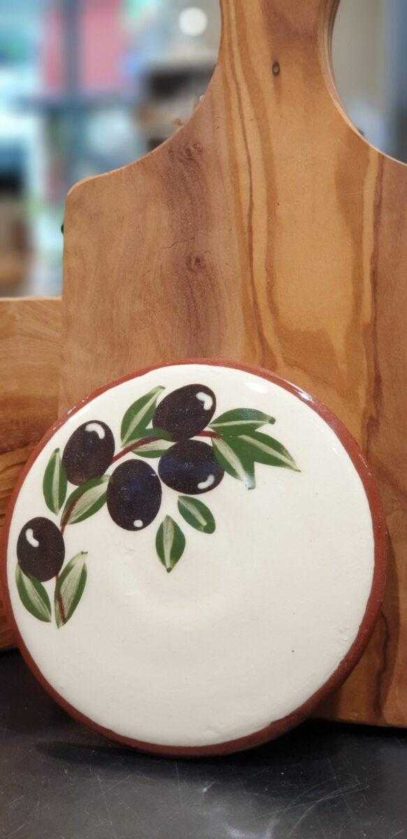 Untersetzer aus Keramik "Olivenzweig"