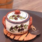 Ofentopf aus Keramik "Olivenzweig" handmade