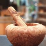 Mörser aus Olivenholz 14cm