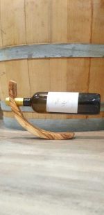 Weinflaschenhalter aus Olivenholz – Bild 2