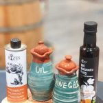 Öl/Essig Set aus Keramik "grün" handmade