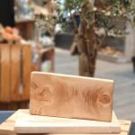 Rechthoekig bord 20x10cm gemaakt van olijfhout HANDMADE
