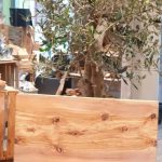 Rechthoekige plank 30x15m van olijfhout HANDMATIG