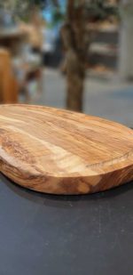 Brettchen mit Rille 35cm aus Olivenholz HANDMADE – Bild 2