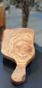 Brettchen mit Griff 40cm aus Olivenholz HANDMADE – Bild 3
