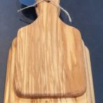 Dunne plank met handvat set van 3 gemaakt van olijfhout HANDMADE