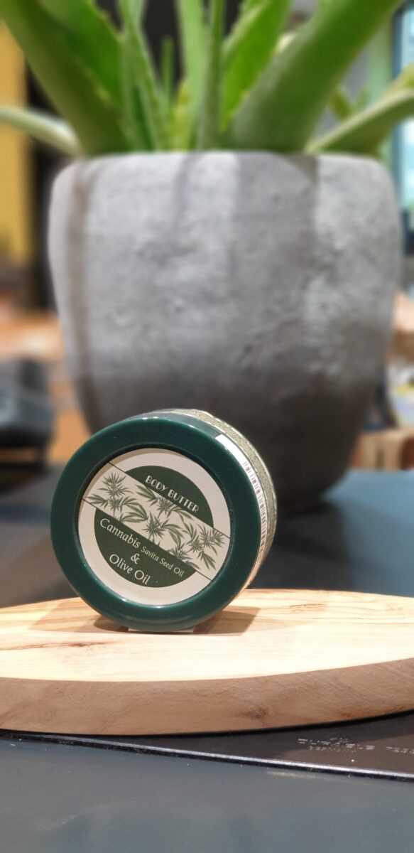 Körperbutter mit Olive & Cannabis Sativa Öl 75ml