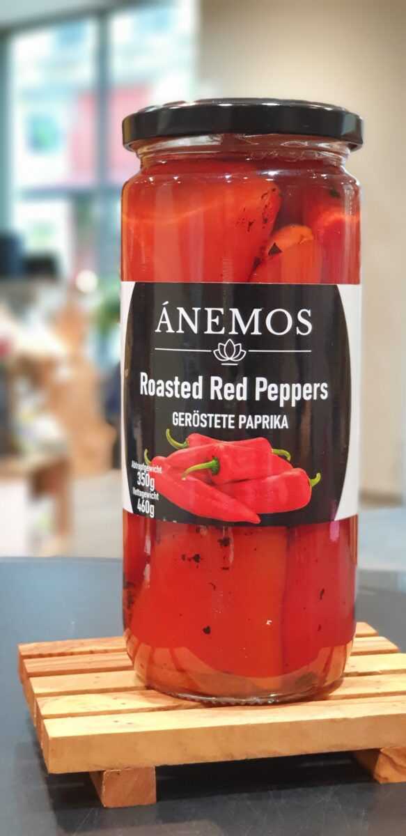 Geröstete rote Paprika ànemos