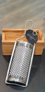 Reibe mit Auffangbehälter aus Olivenholz L Handmade – Bild 3