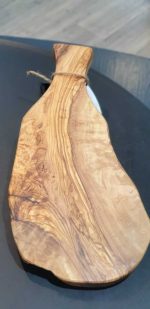 Brettchen 30cm mit Griff aus Olivenholz – Bild 4