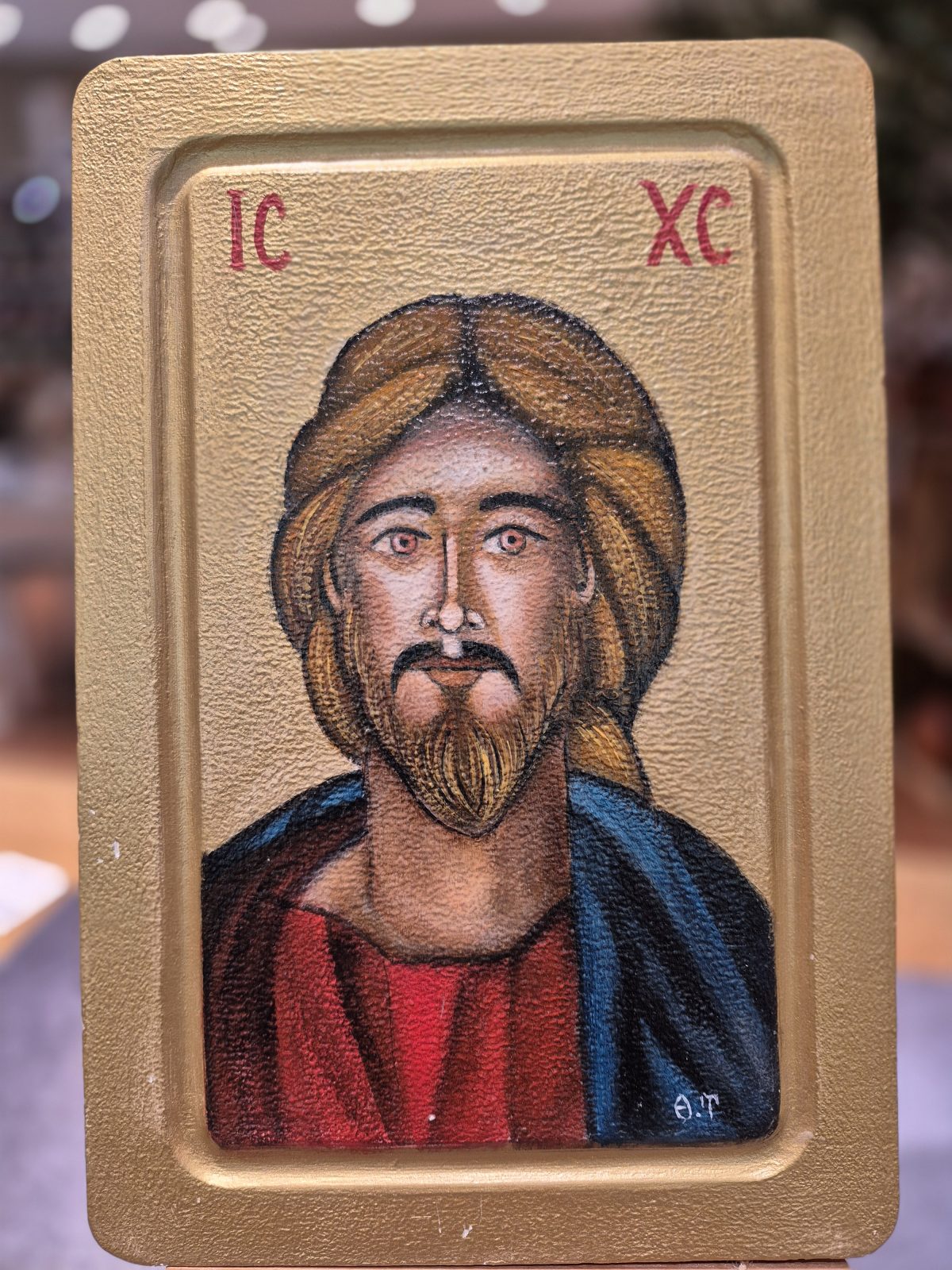 orthodoxe Ikone handgemalt Jesus – Bild 2