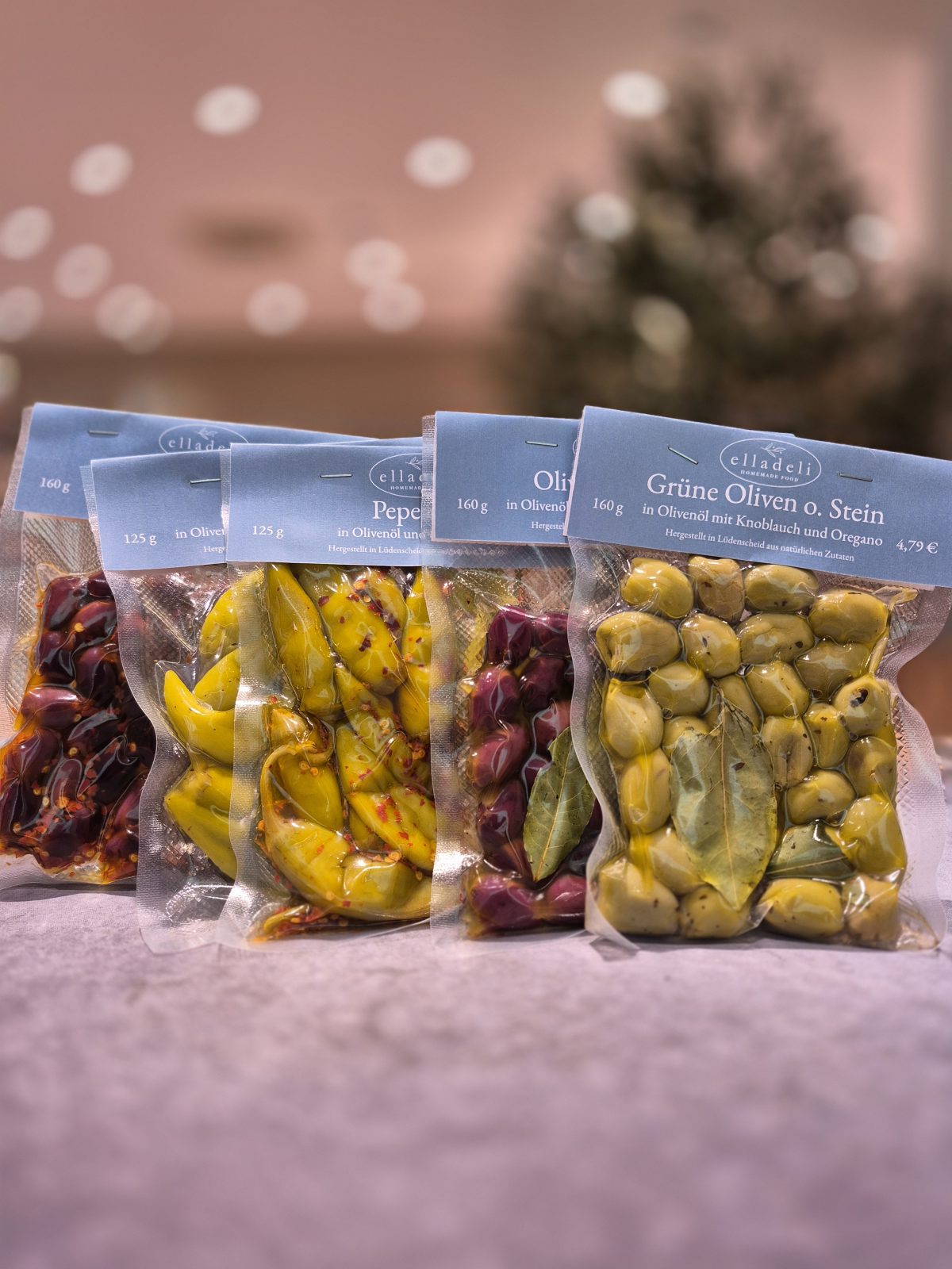 Grüne Oliven mit Knoblauch & Oregano Elladeli – Bild 2