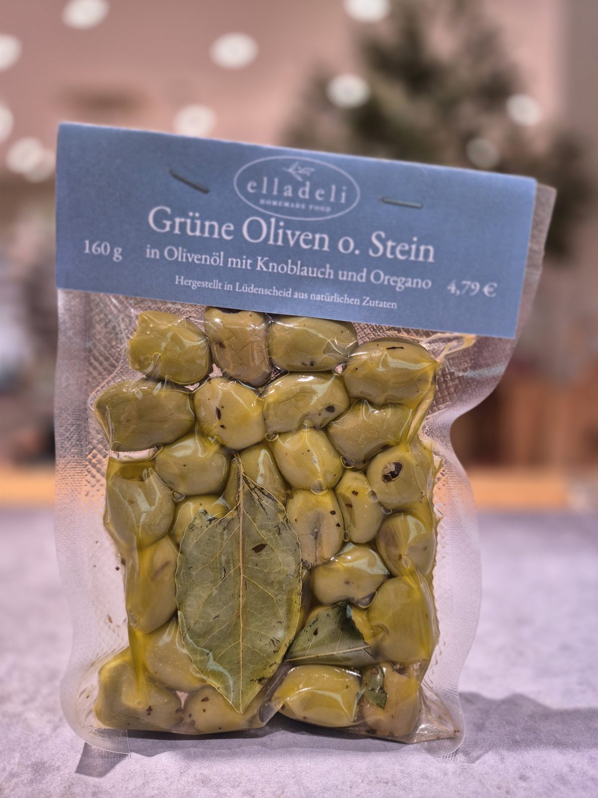 Grüne Oliven mit Knoblauch & Oregano Elladeli – Bild 1