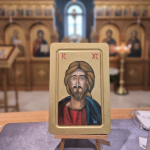 orthodox icoon handgeschilderd Jezus