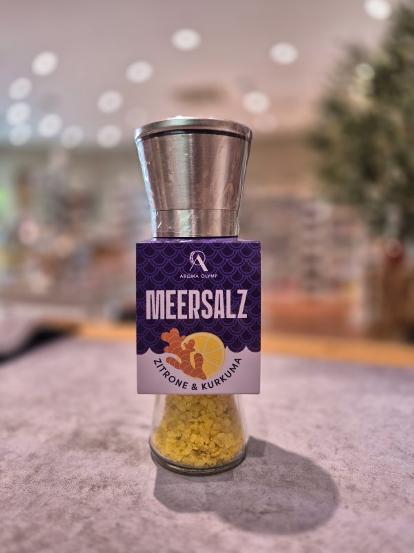 Meersalzmühle Zitrone & Kurkuma Aroma Olymp